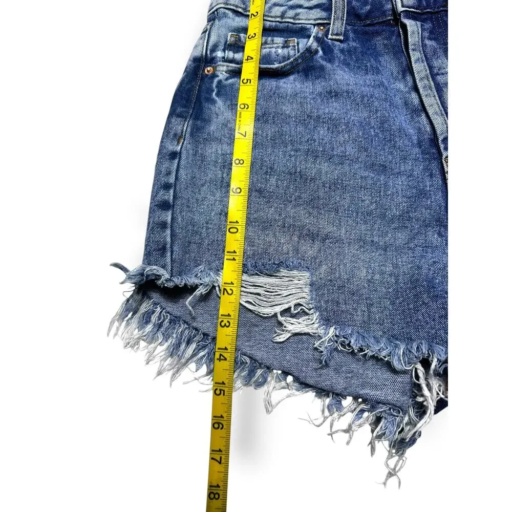 Wild Fable High Rise DIstressed Denim Frayed Hem Cut Off Shorts SIze 6